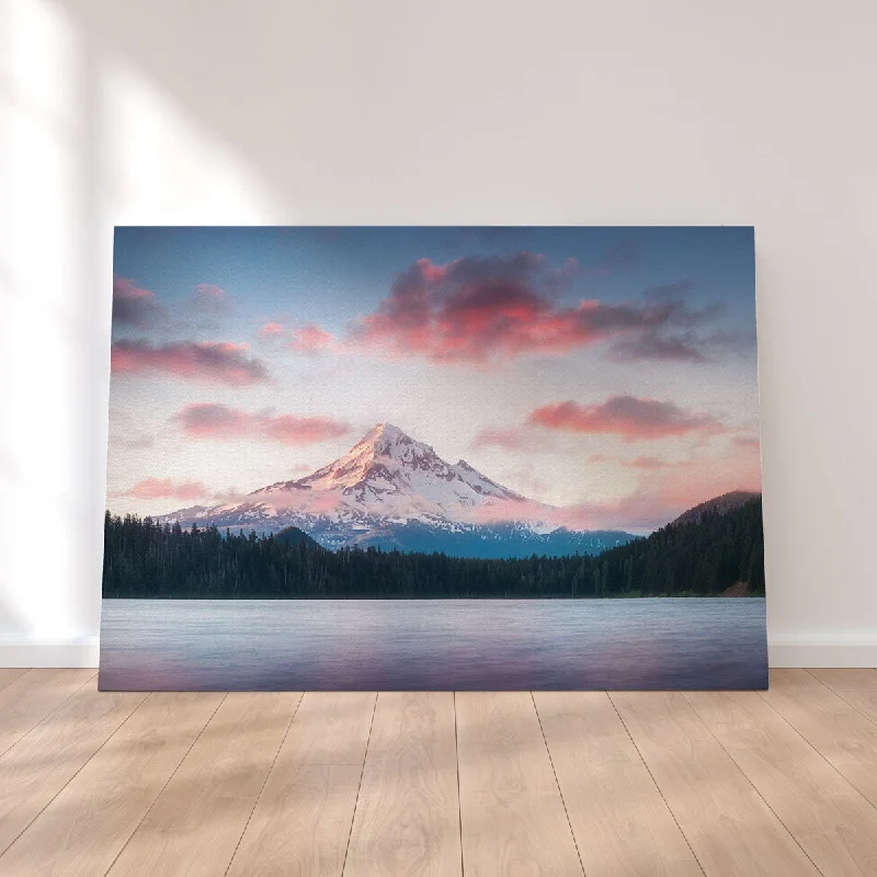 abstract pastel decorative paintings-Mount Hood - Lost Lake