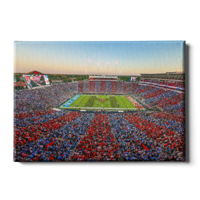 warm-toned decorative paintings-Ole Miss Rebels - Party in the SIP Stripe Out