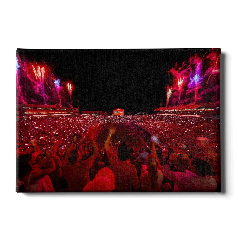 black and red decorative paintings-Ole Miss Rebels - Rebel Red Light Up Vaught-Hemingway