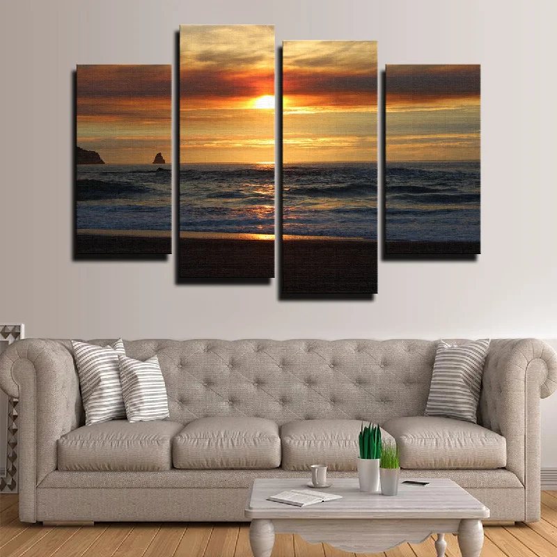 3D decorative paintings-Oregon Coast Sunset