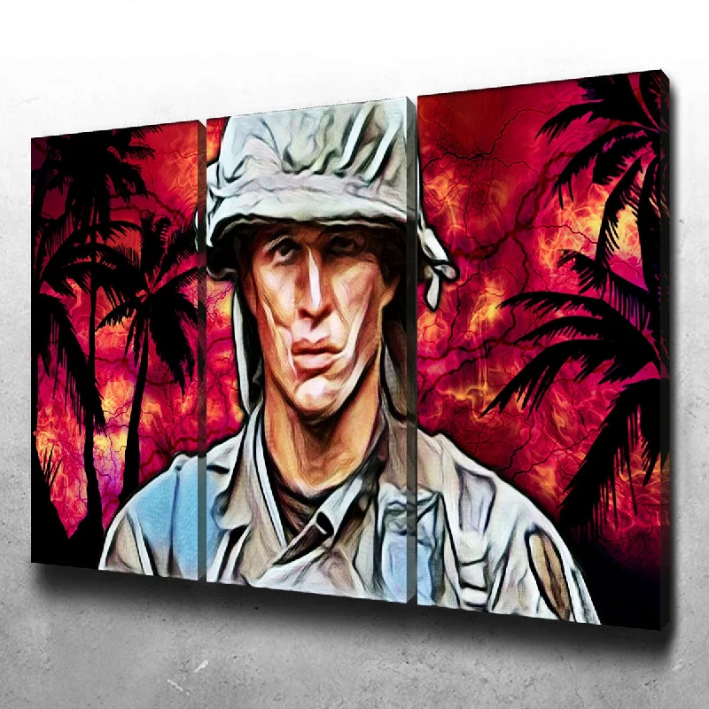 decorative artistic paintings-Platoon Barnes Canvas Set