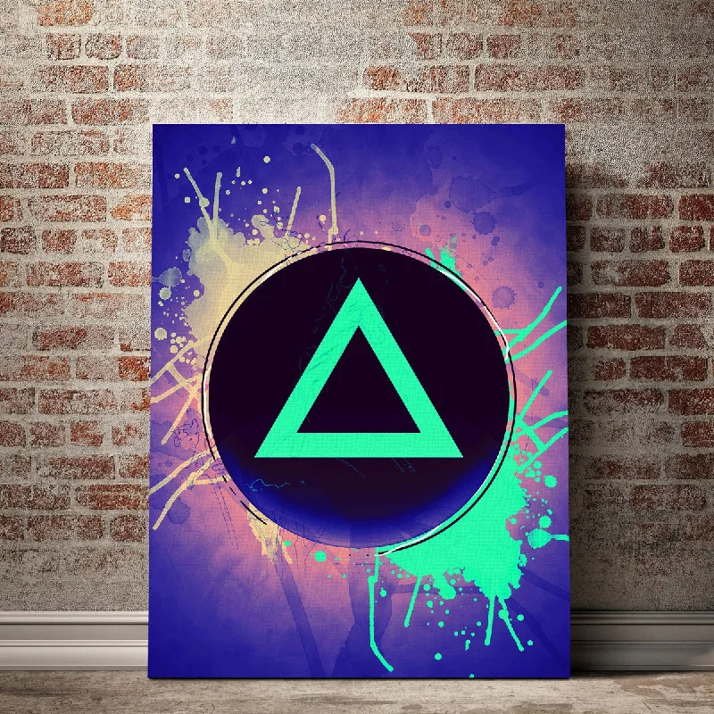 decorative mirror paintings-Playstation Triangle