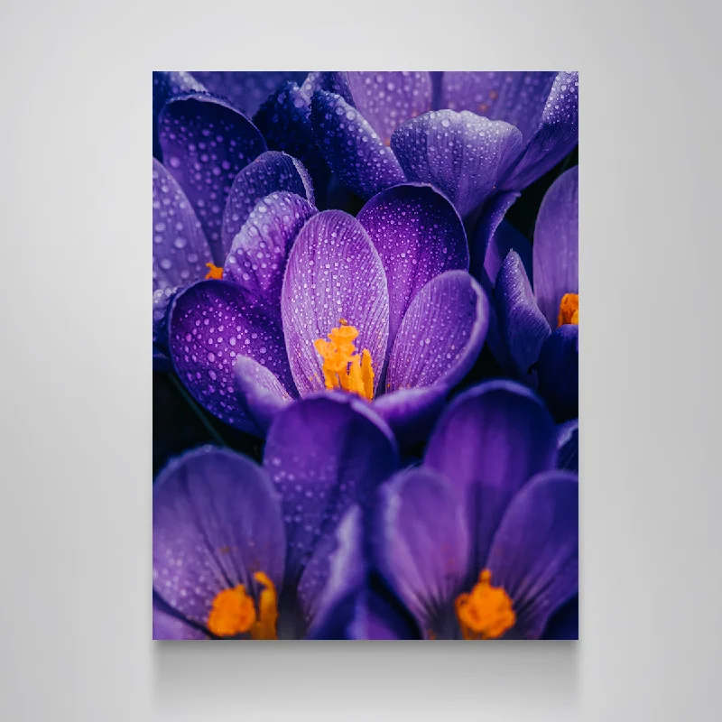 hand-crafted decorative paintings-Pollen Purple