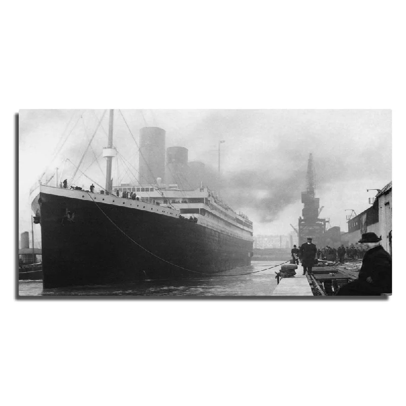 painted floral decorative paintings-RMS Titanic Panoramic