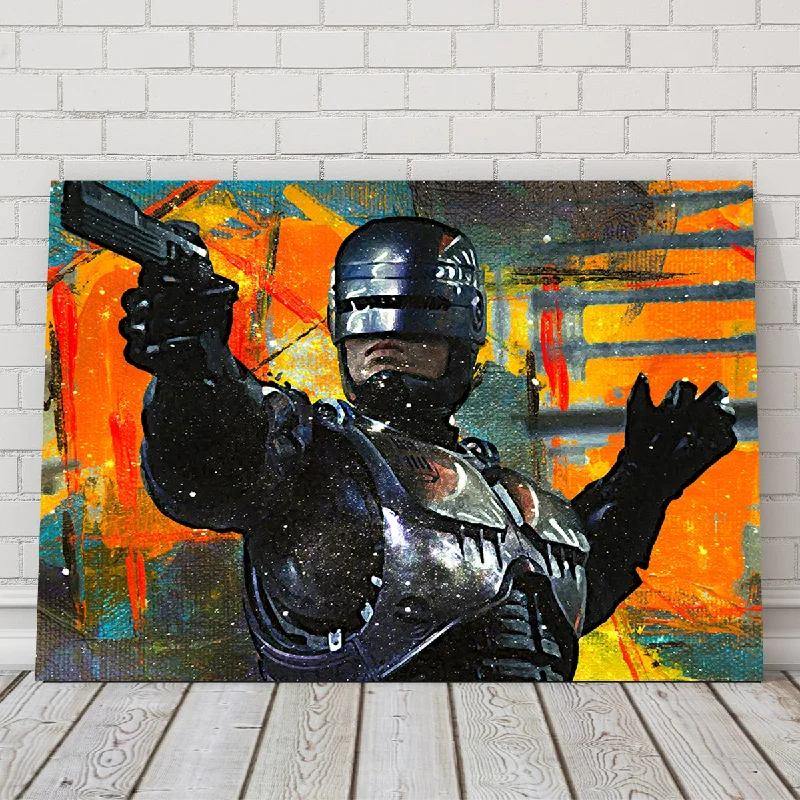 decorative surrealistic paintings-Robocop