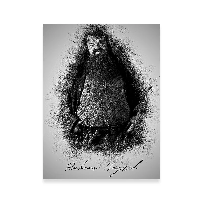 vintage abstract decorative paintings-Rubeus Hagrid