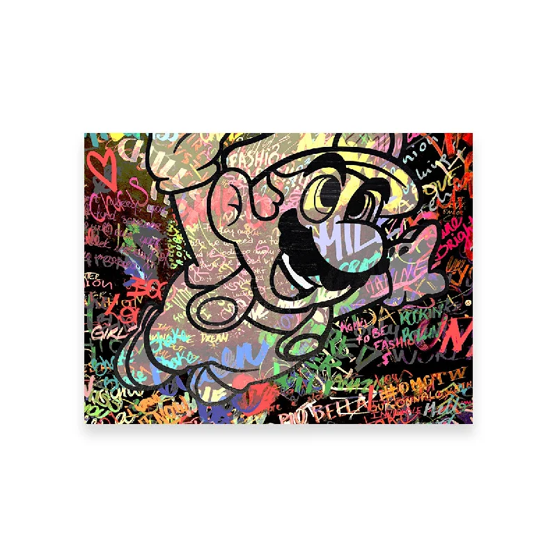 large floral canvas decorative paintings-Super Mario