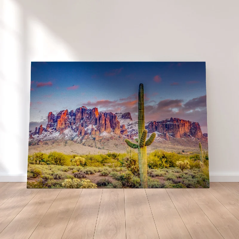 handmade canvas decorative paintings-Superstition Mountains