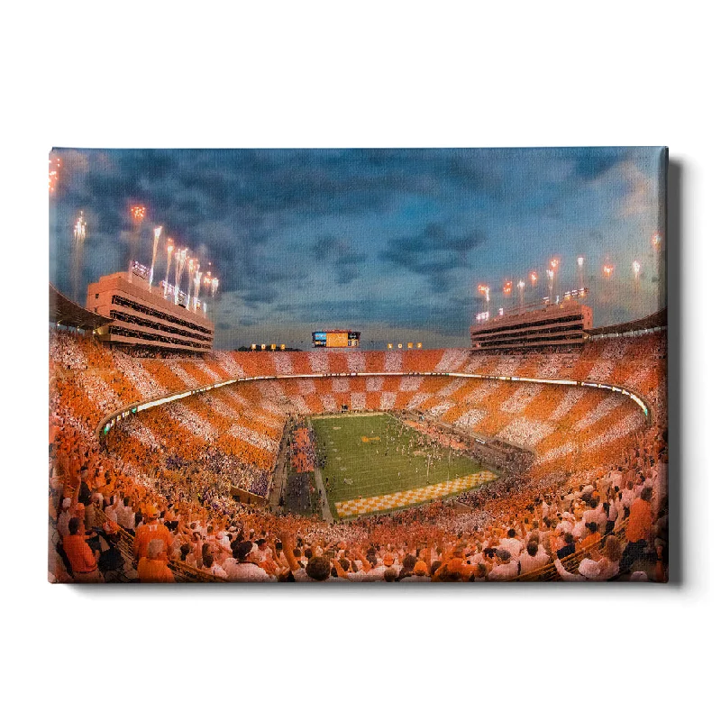 decorative wall painting art-Tennessee Volunteers - Vols Beat the Gators Checkerboard