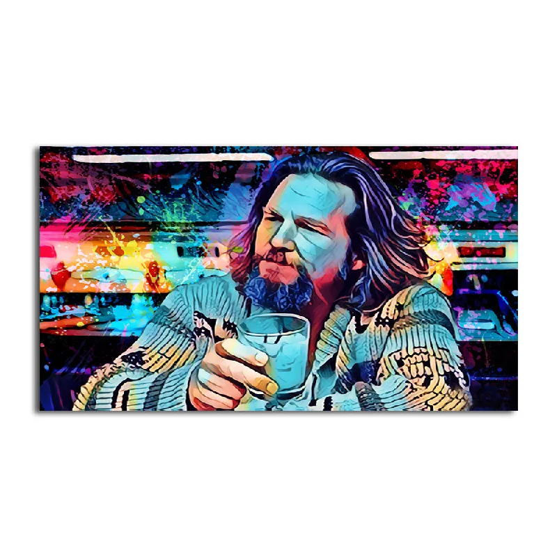 handmade abstract decorative paintings-The Dude Panoramic