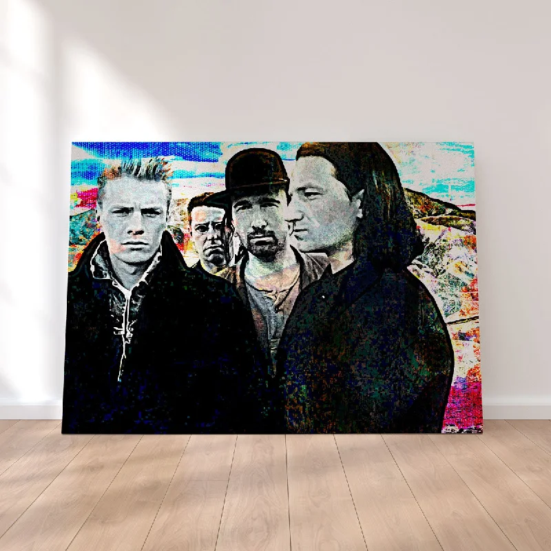 abstract geometric wall art paintings-U2 Canvas Set