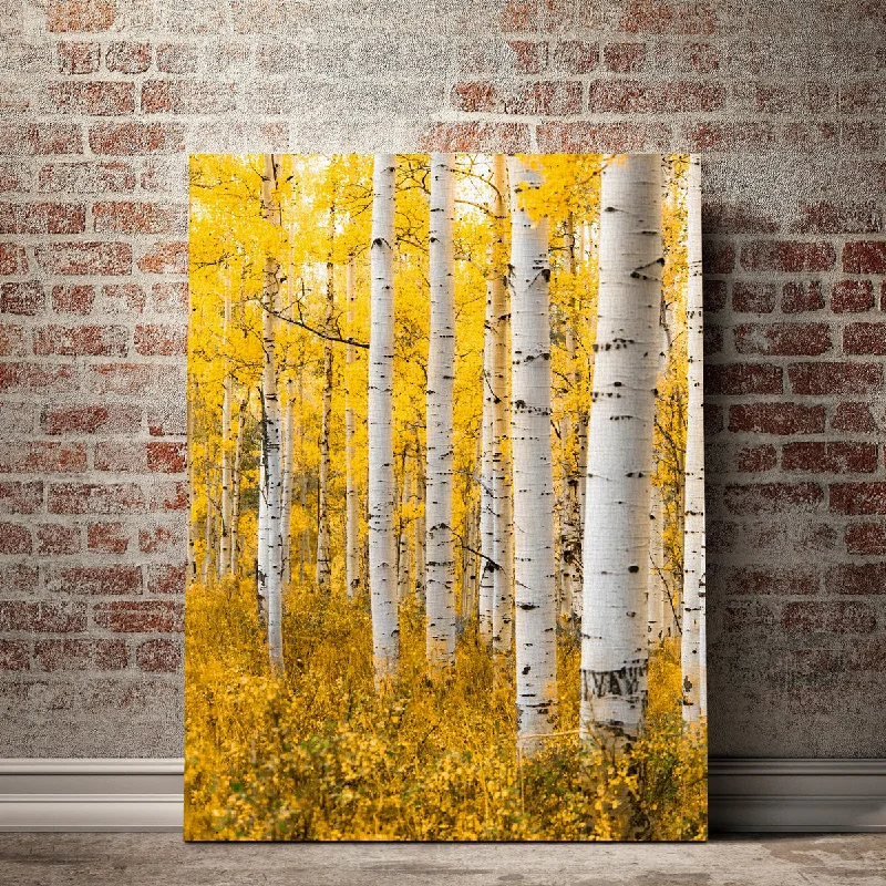 decorative landscape canvas art-Yellow Forest