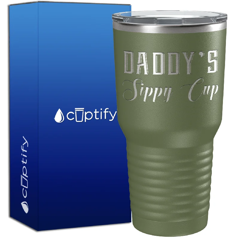 personalized mugs for Christmas -Daddy's Sippy Cup 30oz Dad Tumbler