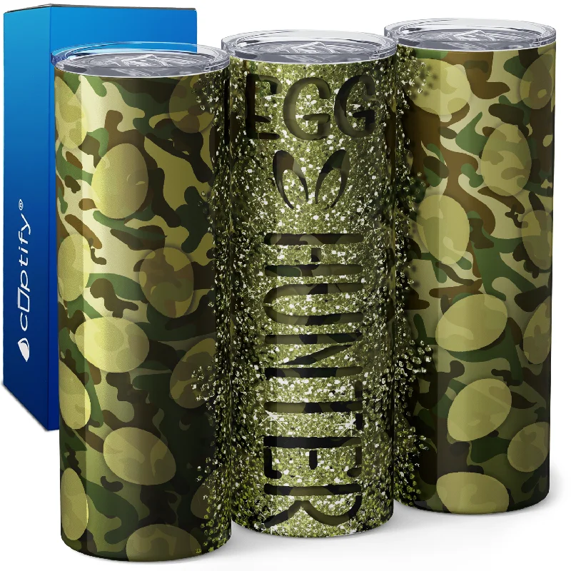 insulated cups for travel -Egg Hunter Camo 20oz Skinny Tumbler