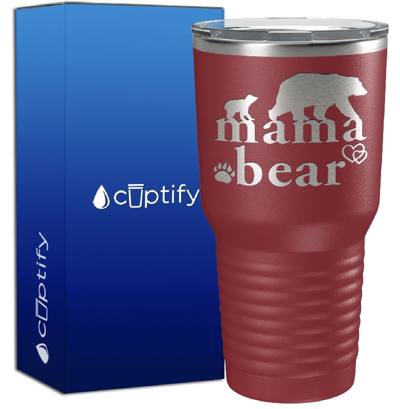 double wall coffee mugs -Mama Bear 30oz Mom Tumbler