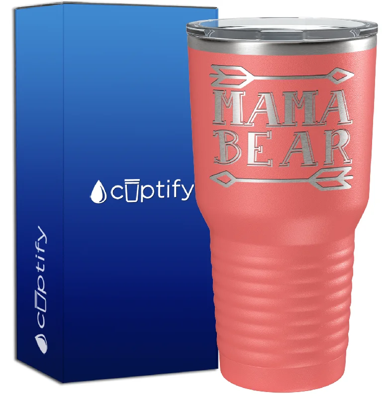 coffee cups for couples with names -Mama Bear Arrows 30oz Mom Tumbler