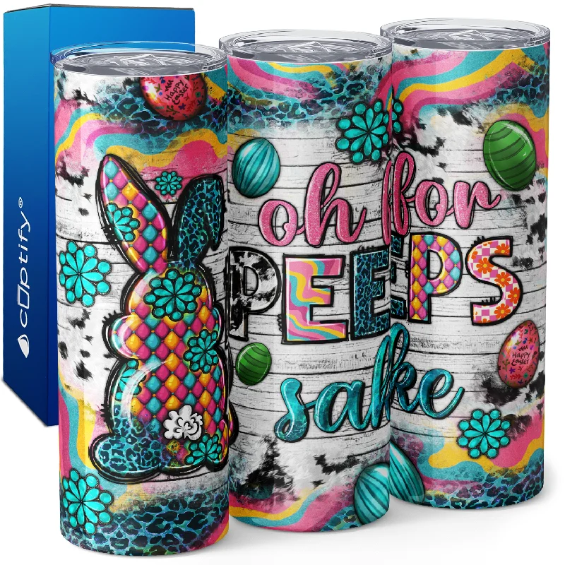 custom wedding coffee mugs -Oh For Peeps Sake 20oz Skinny Tumbler