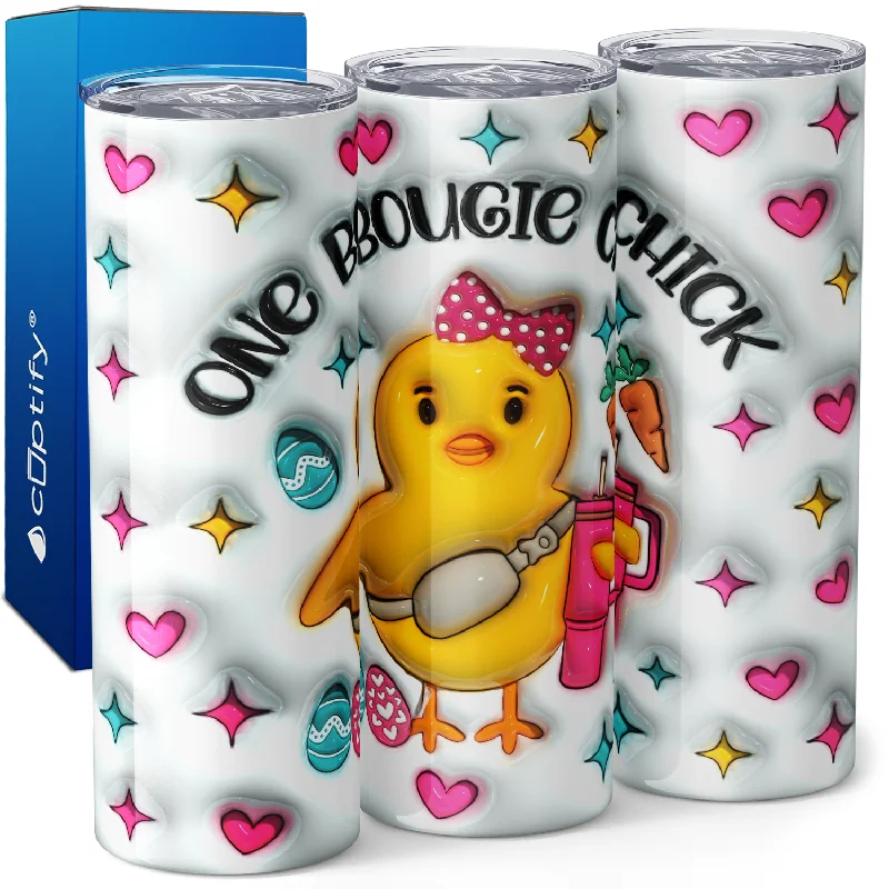 stainless steel tea mugs -One Bougie Chick 20oz Skinny Tumbler