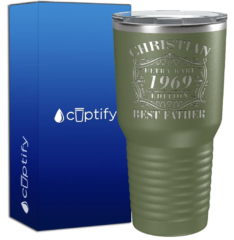 best travel tumblers -Personalized Ultra Rare Edition Best Father 30oz Dad Tumbler