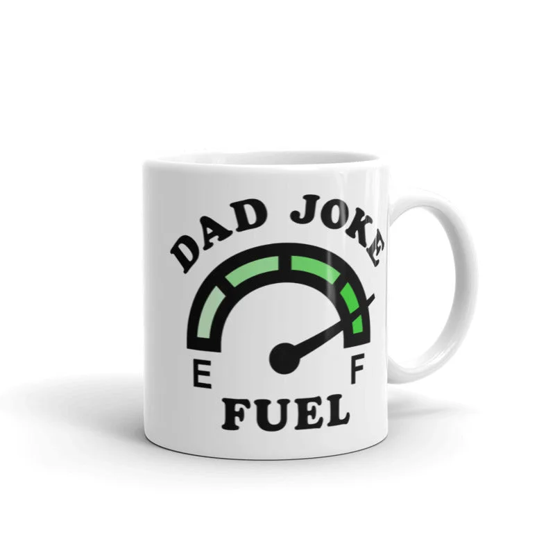 personalized beer mugs -Dad Joke Fuel Full Mug Funny Father's Day Gift For Dad Grandpa Car Lover Drinkware-11oz