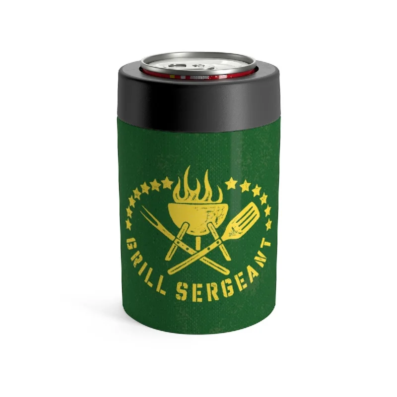 unique personalized tea mugs -Grill Sergeant Can Cooler