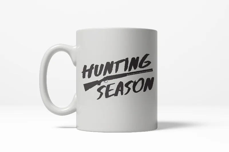 eco friendly travel mugs -Hunting Season Funny Riffle Hunter Country Life Outdoors Ceramic Coffee Drinking Mug - 11oz