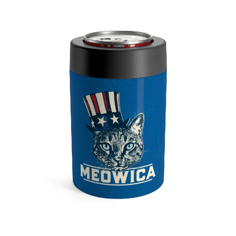 custom quote coffee mugs -Meowica Can Cooler