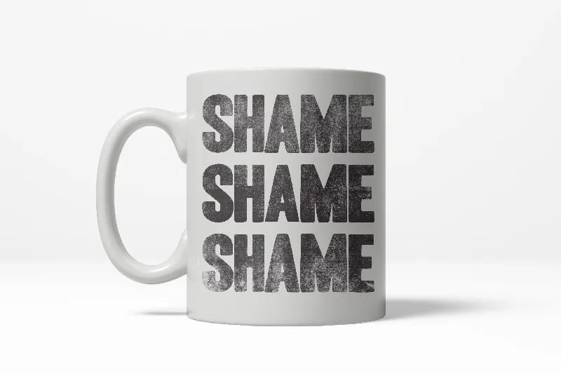 novelty coffee mugs -Shame Shame Shame Funny Democratic Republican Political Ceramic Coffee Drinking Mug - 11oz