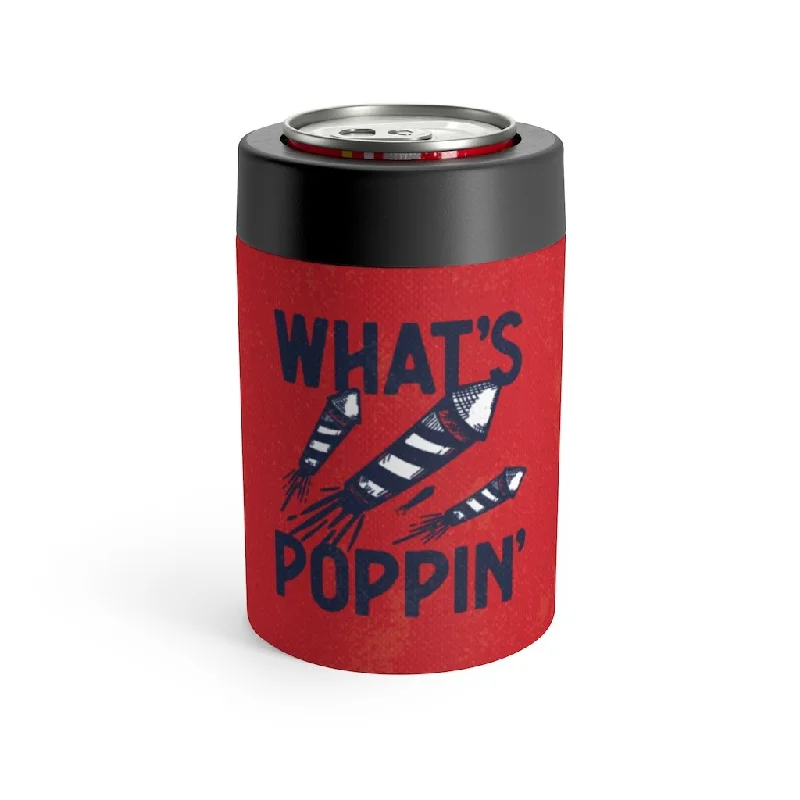 reusable tea cups -What's Poppin' Can Cooler